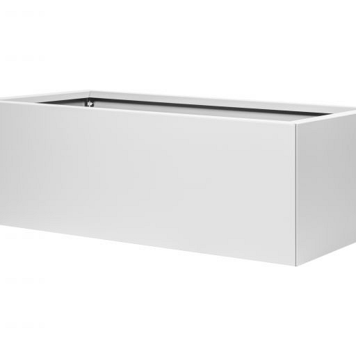 Bloembak vlak - WIT 60x120x40 cm