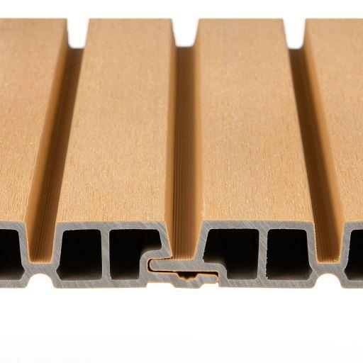 PuraTech 55 composiet dubbel profiel 3,3x17x390 cm, cedar, fijne houtnerf