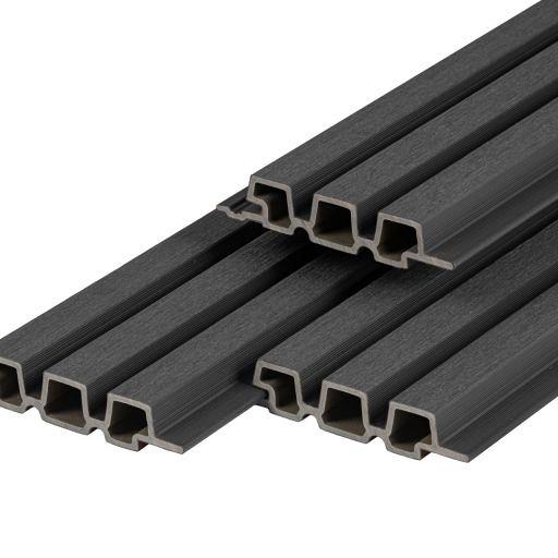 PuraTech 30 composiet gevelbekleding 3,3 x 17,0 x 390 cm Ebony Black