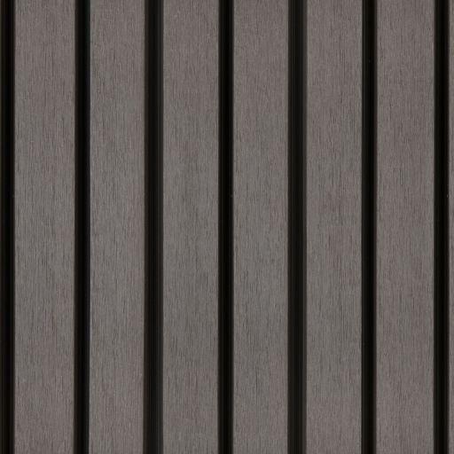 PuraTech 55 composiet dubbel profiel 3,3x17x290 cm, dark grey, fijne houtnerf