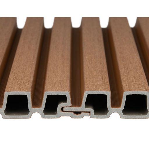 PuraTech 30 composiet gevelbekleding 3,3 x 17,0 x 390 cm Teak