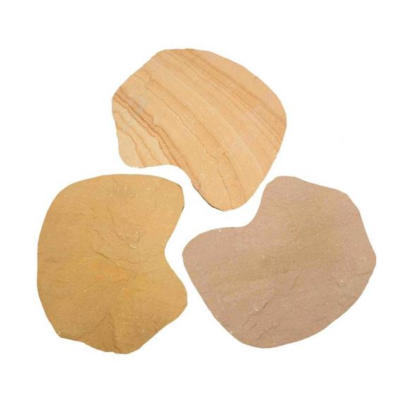 Flagstone per stuk, Golden Leaf, breukruw ca. 5 stuks per m2 (Afname per kist à 50 stuks)