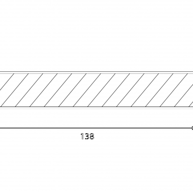WPC 22,5x138mm 3m Fiberdeck Harmony Cedar kantplank massief FSC®100%