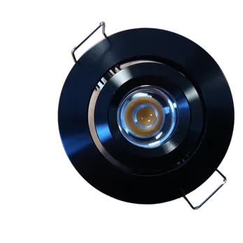 Verlichtingsspot zwart, 12V, 52mm (losse spot)