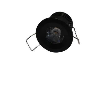 Verlichtingsspot zwart, 12V, 36mm (losse spot)