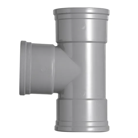 Pvc hwa 125 mm SN8 T stuk  3x manchet