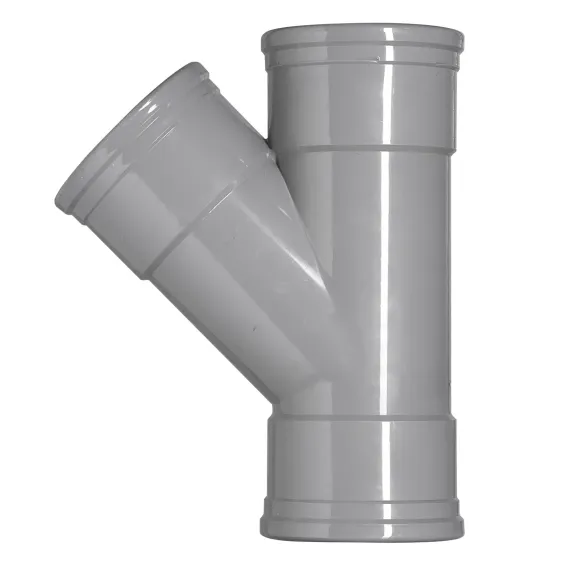 Pvc hwa 160 mm SN8 Y stuk  3x manchet