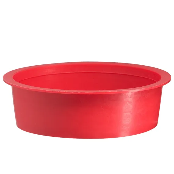 Pvc hwa 110 mm deksel rood