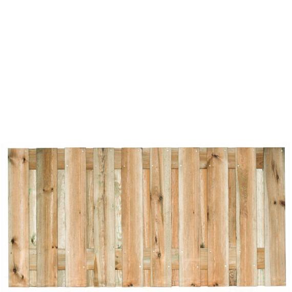 Tuinscherm Enschede, groen geïmpregneerd grenen, RVS-geschroefd, 21-planks (19+2) 180x90 cm