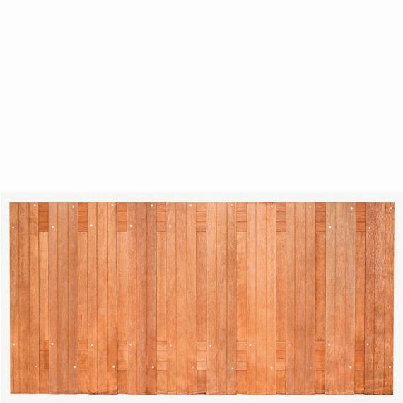 Hardhout tuinscherm geschaafd 21 planks (19+2) 90x180cm