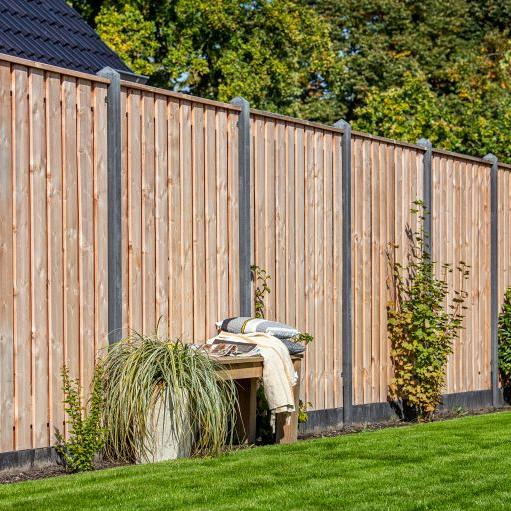 Red class tuinscherm geschaafd 21 planks (19+2) 180x180cm