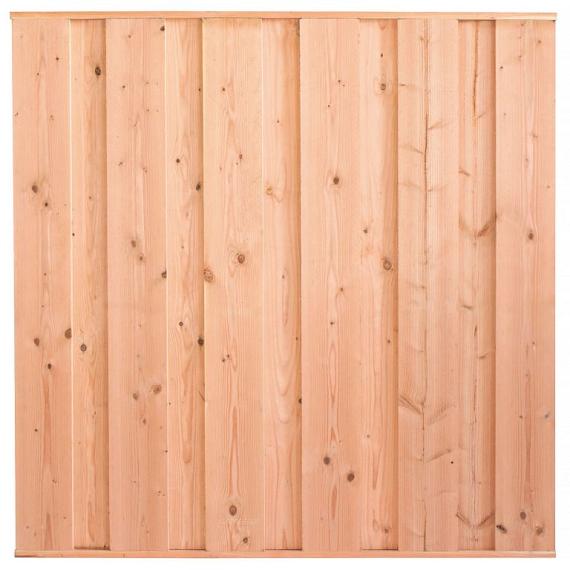 Douglas tuinscherm fijnbezaagd  11 planks 180x180cm zonder doorkijk