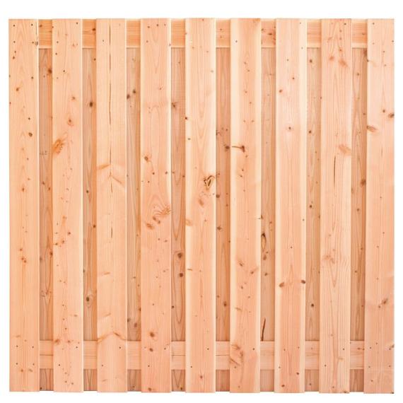 Douglas tuinscherm fijnbezaagd  19 planks (17+2) 180x180cm