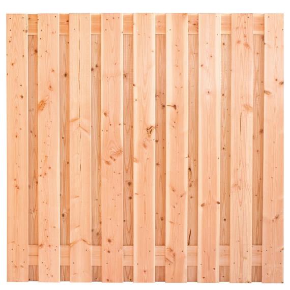 Tuinscherm Innsbruck, douglas, RVS-geschroefd, 19-planks (17+2) 180x180 cm