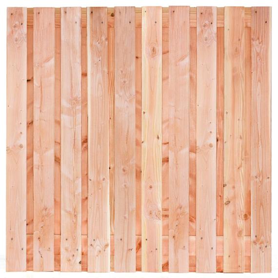 Douglas tuinscherm fijnbezaagd  21 planks (19+2) 180x180cm