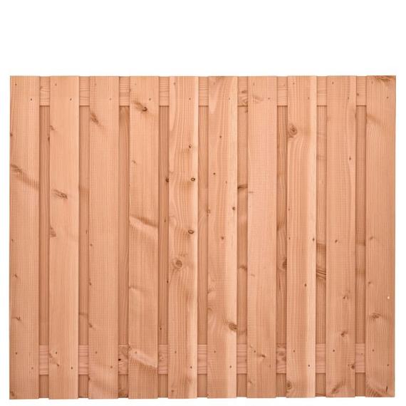 Tuinscherm Zwarte Woud, douglas, RVS-geschroefd, 21-planks (19+2) 180x150 cm