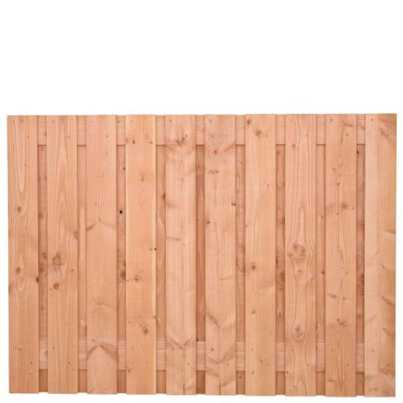 Tuinscherm Zwarte Woud, douglas, RVS-geschroefd, 21-planks (19+2) 180x130 cm