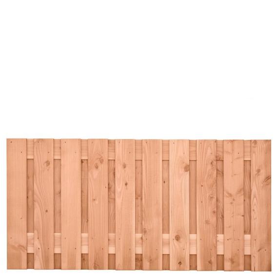Tuinscherm Zwarte Woud, douglas, RVS-geschroefd, 21-planks (19+2) 180x90 cm