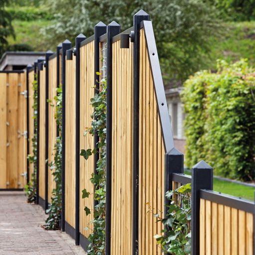 Gaaselement met kader 45x45mm - H180xB60cm Geïmpregneerd grenen