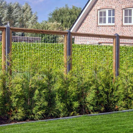 Gaaselement met kader 44x68/robuust - H180xB180cm GEÏMPREGNEERD