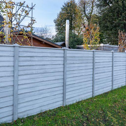 Berton©-motiefplaat smal wit/grijs H26xD3,5xL184 cm rabat-houtmotief
