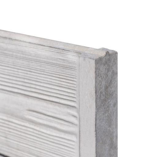 Beton-motiefplaat wit/grijs - H26xD3.5xL184cm rabat-houtmotief