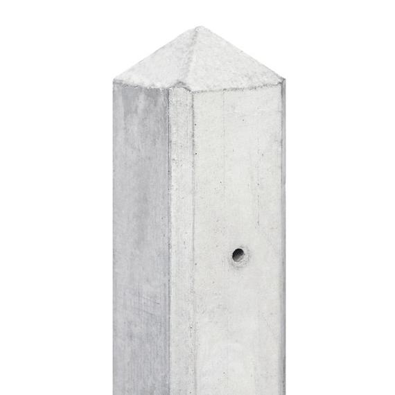 Berton©-paal IJssel wit/grijs, diamantkop 10x10x280 cm eindmodel