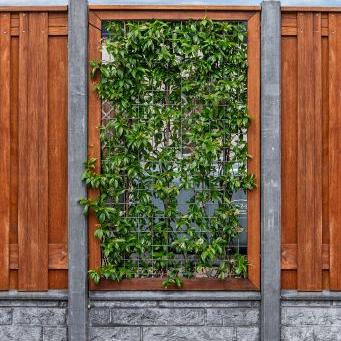 Beton-motiefplaat antraciet - H26xD3.5xL184cm romeinsmotief