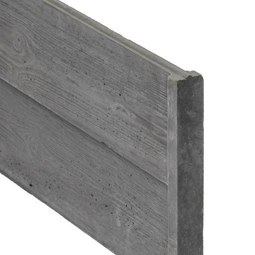 Berton©-motiefplaat smal antraciet H26xD3,5xL184 cm rabat-houtmotief