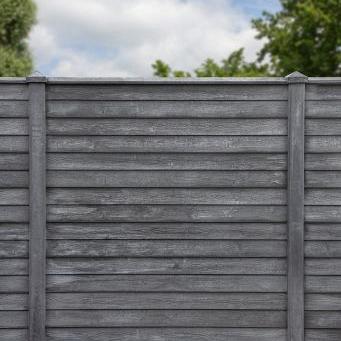 Beton-motiefplaat antraciet - H26xD3.5xL184cm rabat-houtmotief