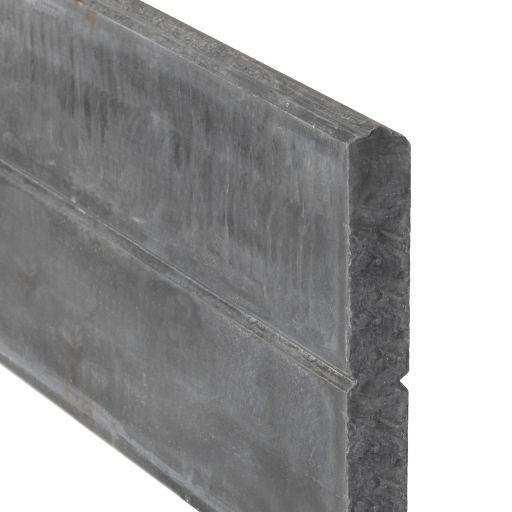 Berton©-motiefplaat smal antraciet H26xD3,5xL184 cm blokhutprofiel