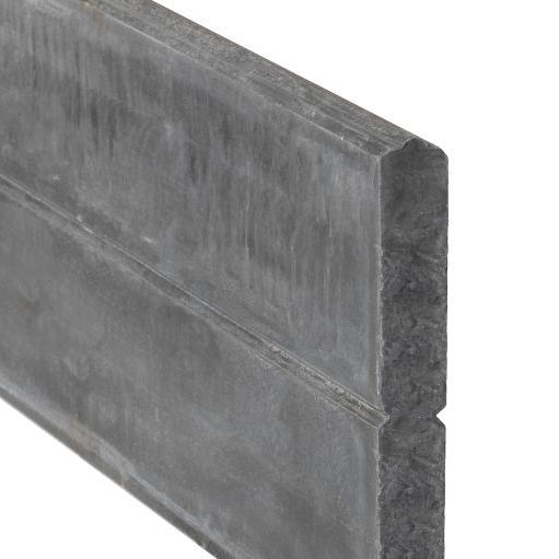 Beton-motiefplaat antraciet - H26xD4.8xL184cm blokhutprofiel