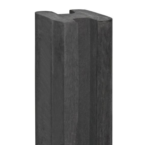Berton©-sleufpaal Reest antraciet 11,5x11,5x280 cm eindmodel