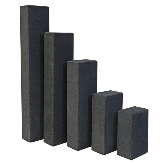 Palissadeband rechthoekig 12x18,5x100 cm Antraciet