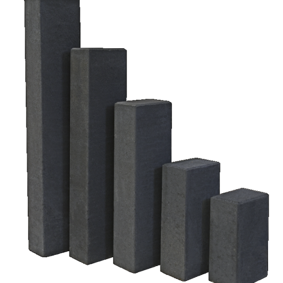 Palissadeband rechthoekig 12x18,5x100 cm Antraciet