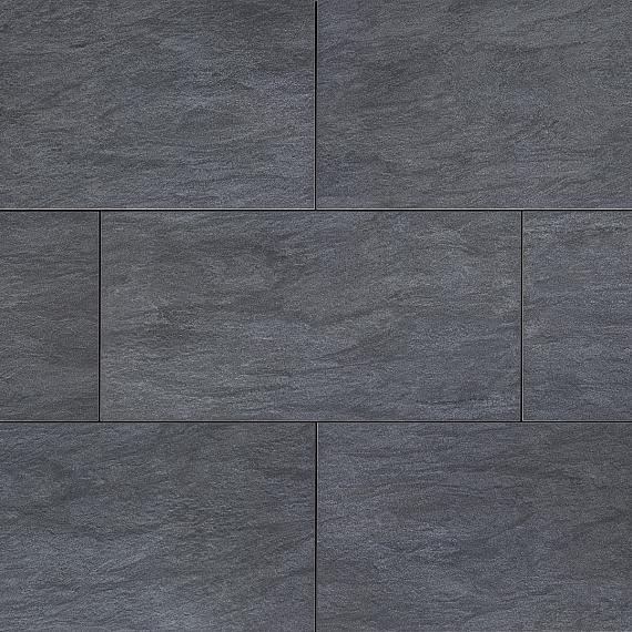Keramische tegel Trentino Nero TRE 40x80x3 cm