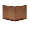 Uitwendige hoek Kantopsluiting Single / Flex 10 cm corten