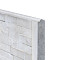 Beton-motiefplaat wit/grijs - H26xD3.5xL184cm leisteenmotief