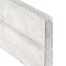 Beton-motiefplaat wit/grijs - H26xD4.8xL184cm blokhutprofiel