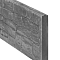 Beton-motiefplaat antraciet - H36xD3.5xL184cm nostalgiemotief