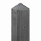 Betonpaal antraciet diamantkop - 10x10x180cm tussenmodel Scherm 90 cm - IJssel-serie