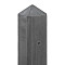 Betonpaal antraciet diamantkop - 10x10x180cm eindmodel Scherm 90 cm - IJssel-serie