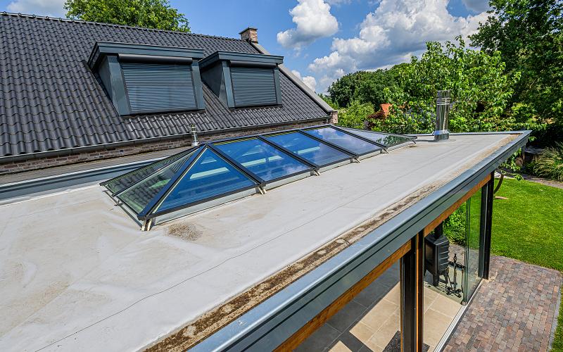 tuinkamer hout daklicht screens lunteren hr 6862